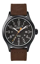 Reloj Hombre Timex Expedition 40 Mm Wr 50m Tw4b155009j Color de la correa  Verde oscuro Color del bisel Negro Color del fondo Crema