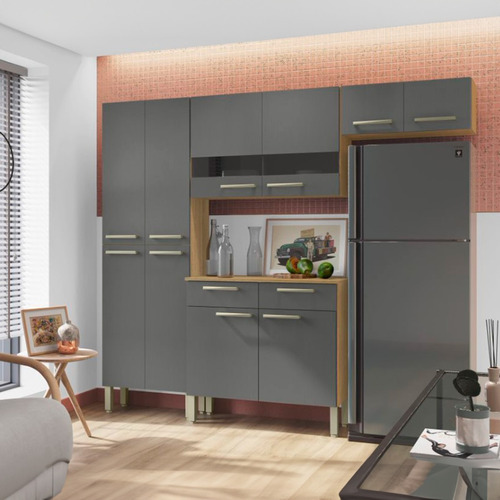 Cocina Modular Bossa Nala Alacena Freijo/gris