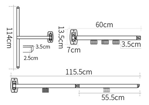 Tyxtyx Percha De Ropa Percheros Retráctiles Plegables