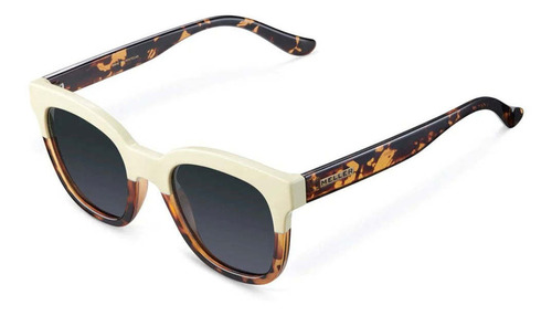 Lentes De Sol Meller - Mahé Willsi Carbon Color De La Lente Negro Color De La Varilla Carey Color Del Armazón Blanco Y Carey