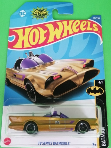 Hot Wheels Tv Series Batmobile Dorado Batman 4/5 Emphw