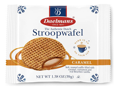 Waffles com recheio tradicional de caramelo. Daelmans Biscoito com recheio de caramelo de biscoito com caramelo 39 g