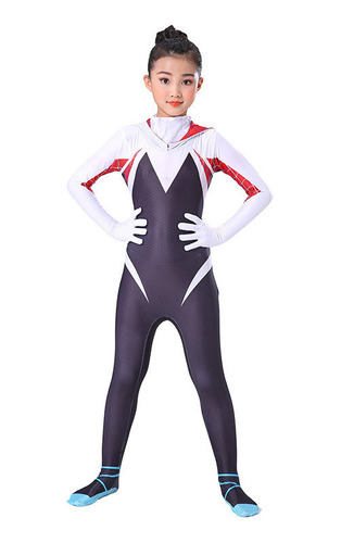 Adulto Niño Cosplay Gwen Mujer Spider-man Mono Traje