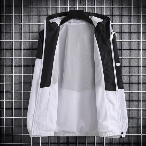 Chaqueta Deportiva Con Capucha, Talla Grande, Para Hombre