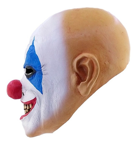 Máscara De Payaso Clown Smile Disfraz Halloween Color Blanco
