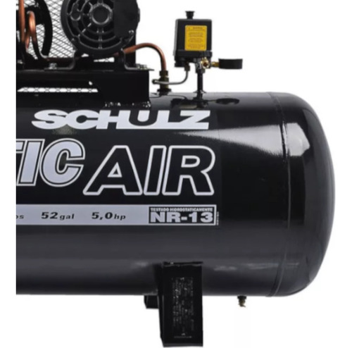 Compressor De Ar 20 Pés 200 Litros 5 Hp Trif Csl20/20 Schulz