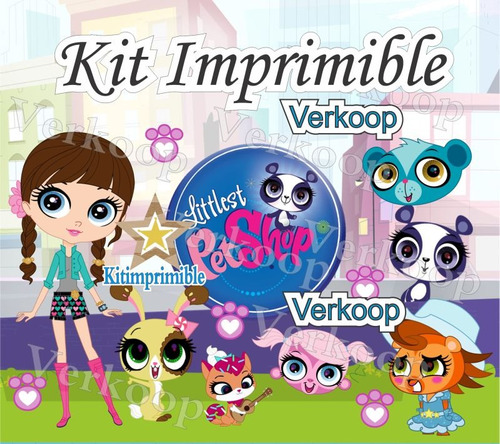Kit Imprimible Littlest Pet Shop Candy Bar Golosinas