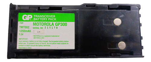 Bateria Tmt002 1250 Mah Radios Motorola Gp88, Gp300, Gp600