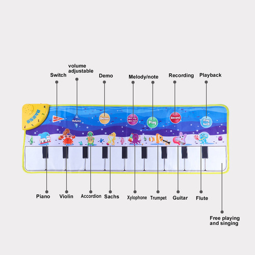 Alfombrillas Musicales Para Niños, Alfombrilla De Piano, Ple
