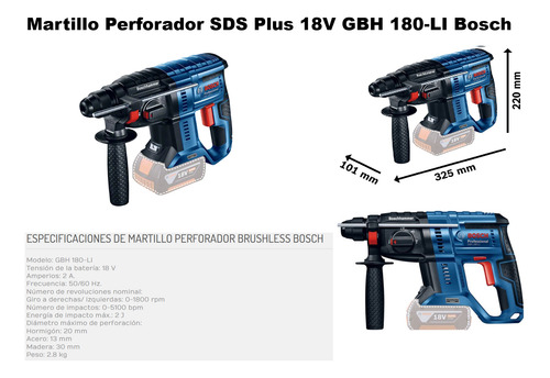 Kit Combo 5 Multiherramientas 18v Bosch +2 Baterías+cargador