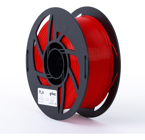 Filamento 3D PLA Grilon3 de 1.75mm y 1kg rojo