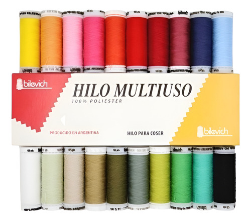 Hilo Coselotodo 100% Poliester X 10 Uni. Colores A Elección