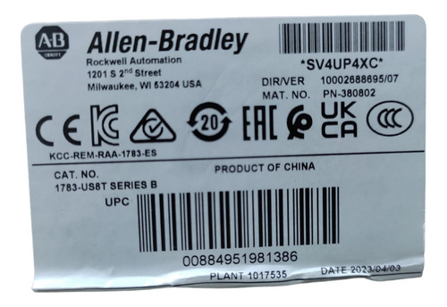 1783-us8t Series B Allen Bradley Stratix 2000 / 8 Portas