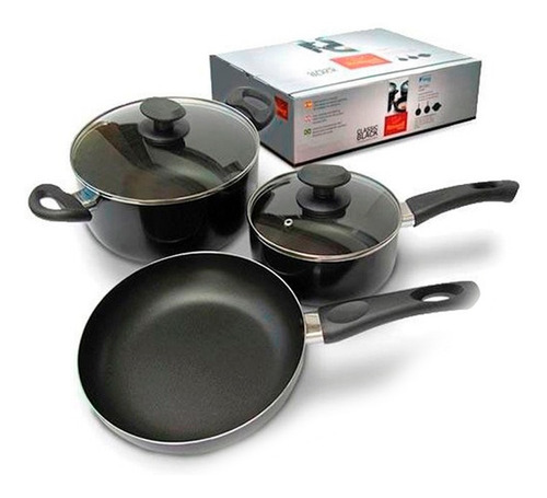 Bateria Cocina 5 Pz Roswell Teflon Sarten Cacerola Antiadh
