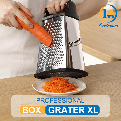Rallador Xl De Acero Inoxidable Para Queso Y Verduras