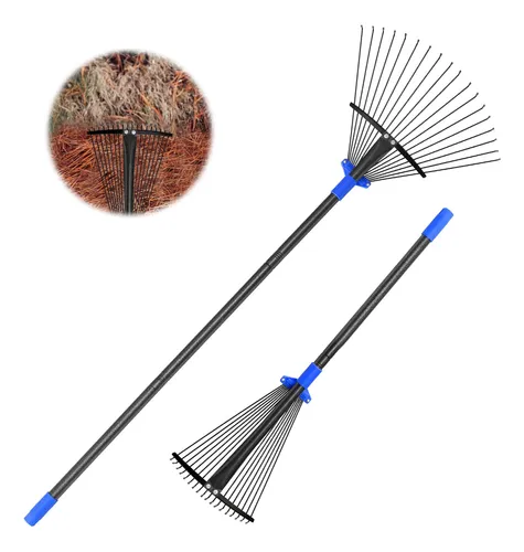 Rastrillo De Hojas De Jardin Con Cabezal Expandible De 9.5 A