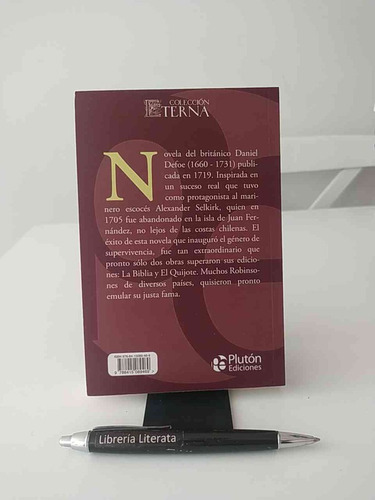 Robinson Crusoe Daniel Defoe Ed. Plutón 287 Páginas (Reacondicionado)