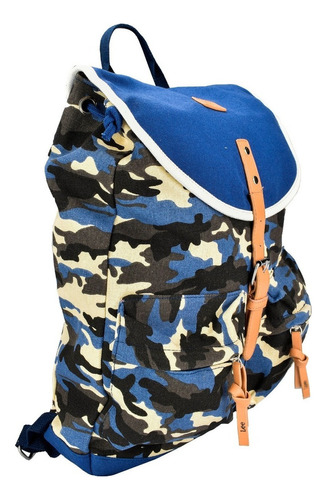 Bolsa Backpack De Dama, Marca Lee, Cómoda Color Azul