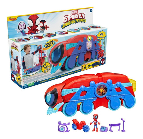 Marvel Spidey And His Amazing Friends Aracnomovil Hasbro 