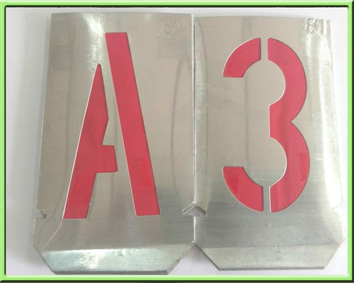 Imagen 6 de 10 de Plantillas Letras Y Numeros Calados