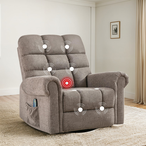 Phoenix Home Silla Reclinable Mecedora De Gran Tamaño Con