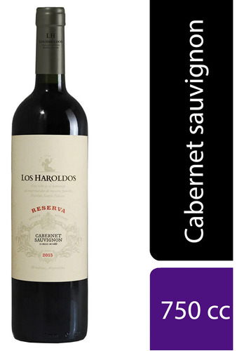 Vino Tinto Cabernet Sauvignon Los Haroldos Reserva 750ml