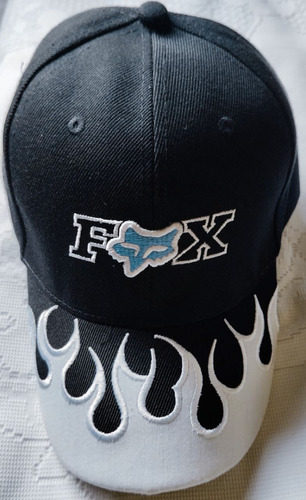 Gorras Fox Negro Motos Bordados