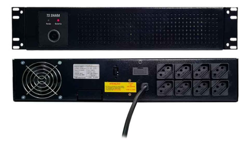 Nobreak Ts Shara Ups Rack Senoidal 2u Universal 1500va Bivol