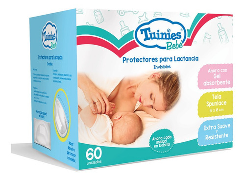 Protectores P/lactancia Tuinies C/gel X 60und