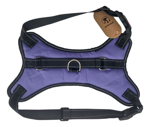 Pretal Arnes Perros Antitirones Broches Y Traba De Seguridad Violeta Xl Liso