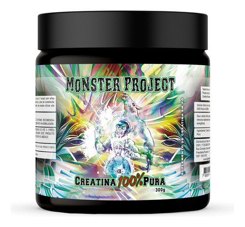 Suplemento Monster Project Creatina 100% Pura 300g