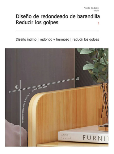 Buro Madera Sencillos De Recamara Mesa Noche Con 2 Cajones Color Roble