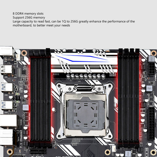 Placa Base X99 D8 Ddr4 Compatible Con Lga2011 V3 V4 Nvme M.2