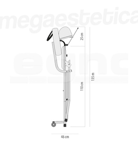 Imagem 4 de 10 de Cadeira Dobrável Rodas Maquiagem Sobrancelha Brinde Extrator