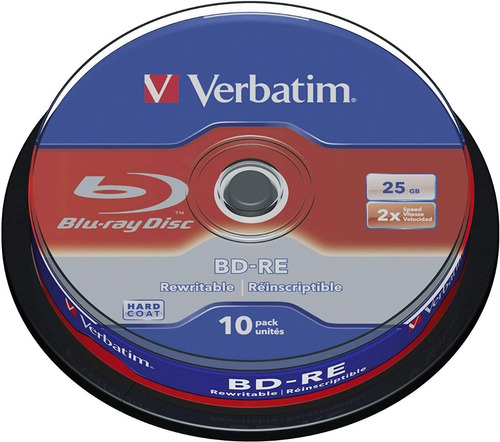 Verbatim Bd-re 25gb 10pk Husillo 2x Disco Blu-ray Marca