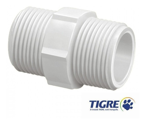 Niple Paralelo Pvc Tigre 1/2 Pulgadas Corrido Con Rosca