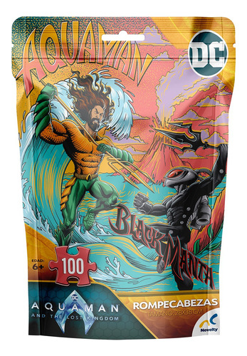 Dc Aquaman Rompecabezas De Bolsa 100pz Novelty
