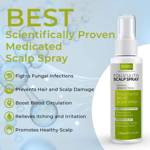 Spray Para Cuero Cabelludo Rida, Foliculitis Capilar, Caspa