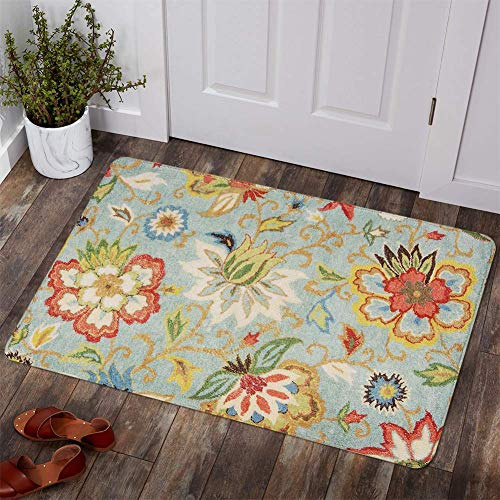 Alfombra 2x3 Pies - Lahome Collection Modern Floral Area Rug