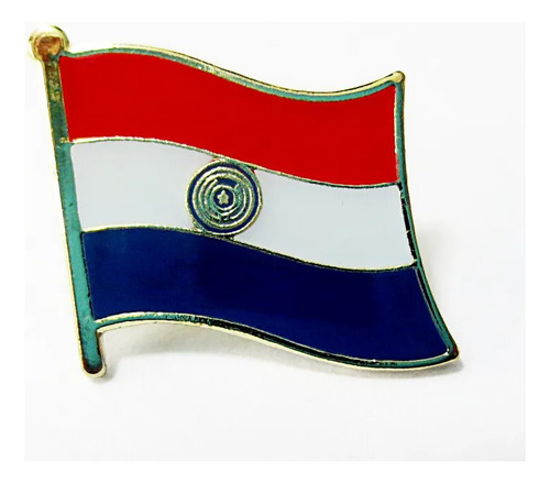 Pin Metalico Broche Bandera Paraguay Pasaporte Viaje Pais