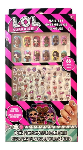 Set De Uñas Postizas Para Niñas (press-on) L.o.l. Surprise!