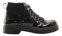 Comprar Borcego Acharolado Dama Mujer Acordonado Bajo 450 Cshoes