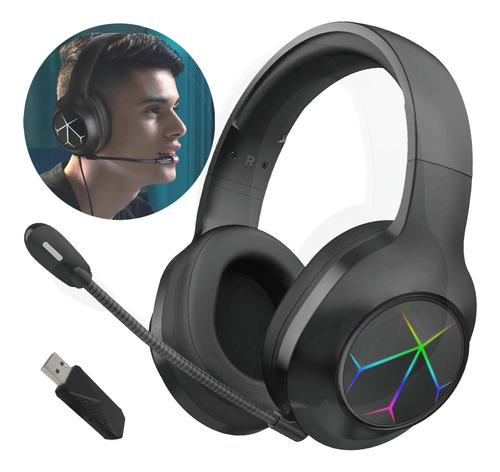 Auriculares Gamer Diadema Inalámbricos Bluetooth Juegos 2.4g