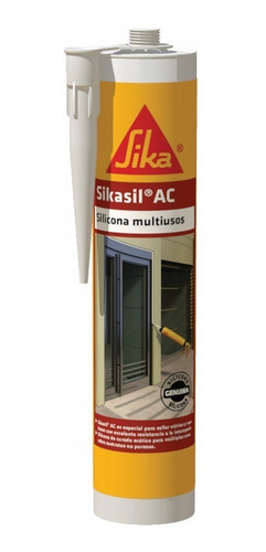 Sellante Sikasil Ac Blanco 280ml Sika Construccion Industria