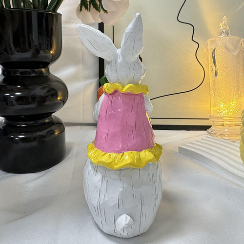 3 Estatuas De Conejo, Decoraciones De Pascua, Figuritas De