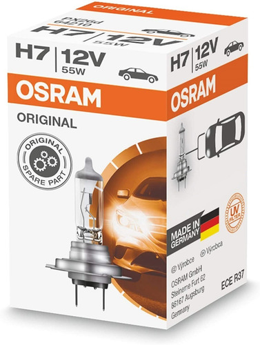 Imagem 4 de 5 de Lampada H7 Osram 12v 55w Original Luz Farol Fabrica Alemanha