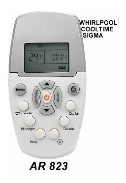 Control Remoto Aire Acondicionado Whirlpool Sigma