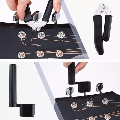 Kit De Guitarra Accesorios Para Acustica Cuerdas 66 Unidades