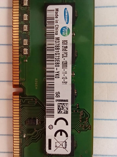 Memoria Ram Ddr3l 8 Gb Samsung 1600 Mhz Para Pc Desktop