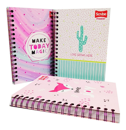 Cuaderno 5 Materias Pasta Dura  Cuadriculado / Argollado Fem